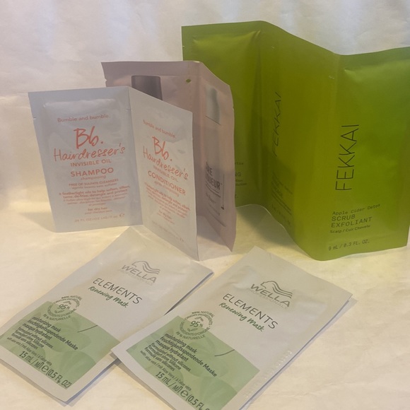 ULTA 9p HAIR CARE SAMPLER Bumble DRYBAR WELLA Fekkai - Picture 2 of 9